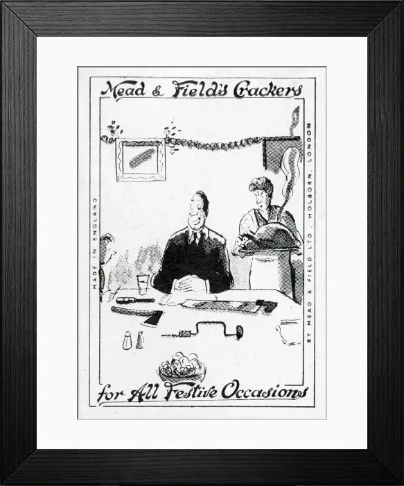 Framed Print : Christmas dinner table laid with saw, drill and axe Framed Print : Christmas dinner table laid with saw, drill and axe