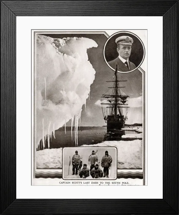 Framed Print : Captain Scott's last dash to the South Pole Framed Print : Captain Scott's last dash to the South Pole