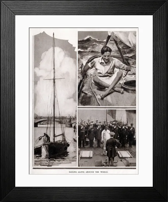 Framed Print : Alain Gerbault, French champion tennis player Framed Print : Alain Gerbault, French champion tennis player