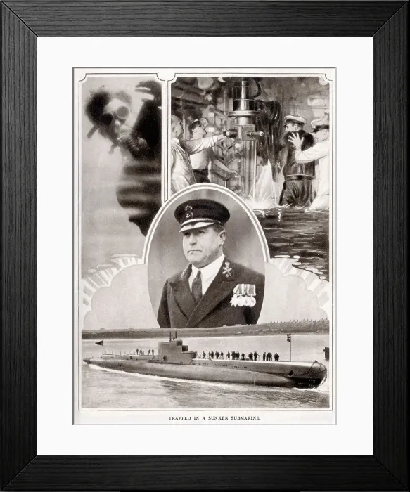 Framed Print : HMS Poseidon Petty Officer Willis uses Sub Escape Apparatus Framed Print : HMS Poseidon Petty Officer Willis uses Sub Escape Apparatus