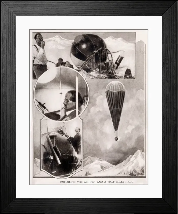 Framed Print : Belgium Professor Picard's balloon Framed Print : Belgium Professor Picard's balloon