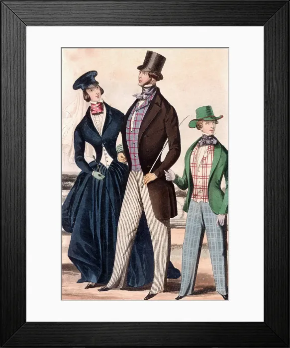 Framed Print : Men's and Women's Fashion Framed Print : Men's and Women's Fashion