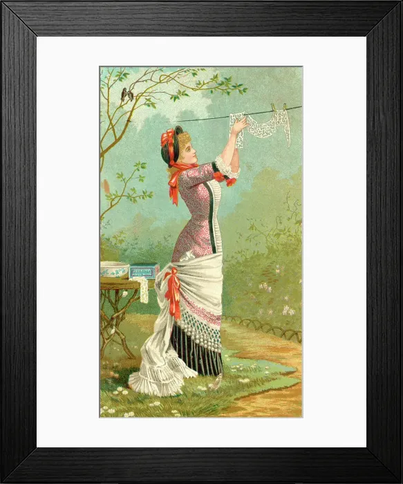 Framed Print : Reckitt's Paris Blue, laundry ultramarine washing soda Framed Print : Reckitt's Paris Blue, laundry ultramarine washing soda