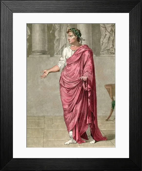 Framed Print : Roman Emperor Titus, costume for Berenice by Philippe Cherry Framed Print : Roman Emperor Titus, costume for Berenice by Philippe Cherry