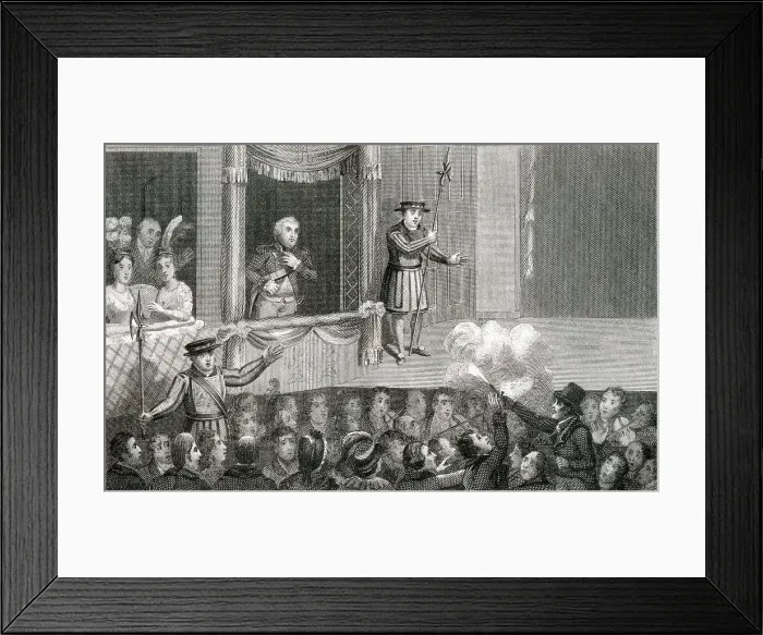 Framed Print : Attempted assasination of King George III by James Hadfield Framed Print : Attempted assasination of King George III by James Hadfield