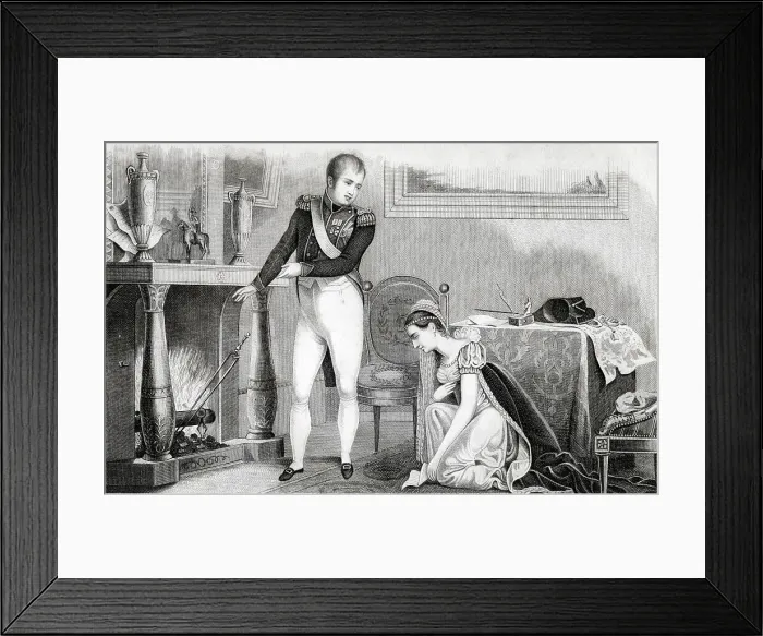 Framed Print : Magnanimity of Napoleon towards Princess of Hatzfeld Framed Print : Magnanimity of Napoleon towards Princess of Hatzfeld