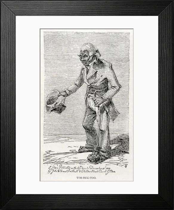 Framed Print : Tim-Buc-Too the black former Royal Navy sailor Charles M'Gee Framed Print : Tim-Buc-Too the black former Royal Navy sailor Charles M'Gee