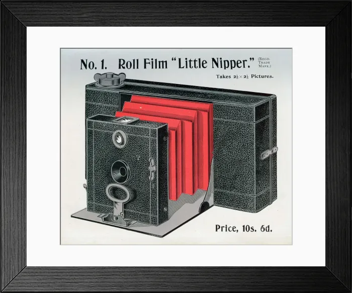 Framed Print : No. 1 Roll Film Little Nipper Camera Framed Print : No. 1 Roll Film Little Nipper Camera