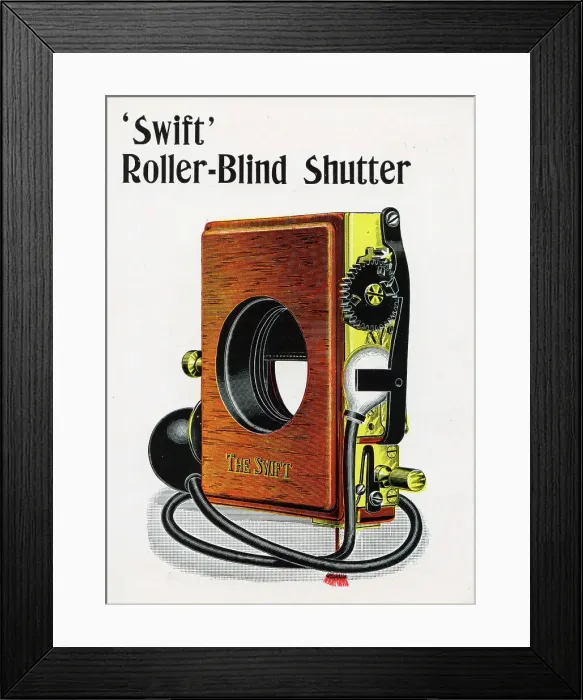 Framed Print : Swift Roller-Blind Shutter for Cameras Framed Print : Swift Roller-Blind Shutter for Cameras