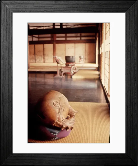 Framed Print : Interior wooden sculpture, Japan Framed Print : Interior wooden sculpture, Japan