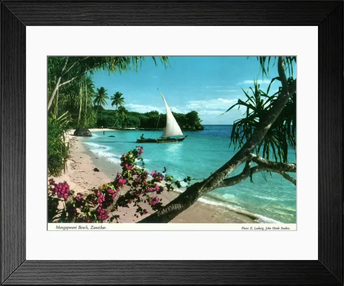 Framed Print : Africa - Mangapwani Beach, Zanzibar, Tanzania Framed Print : Africa - Mangapwani Beach, Zanzibar, Tanzania