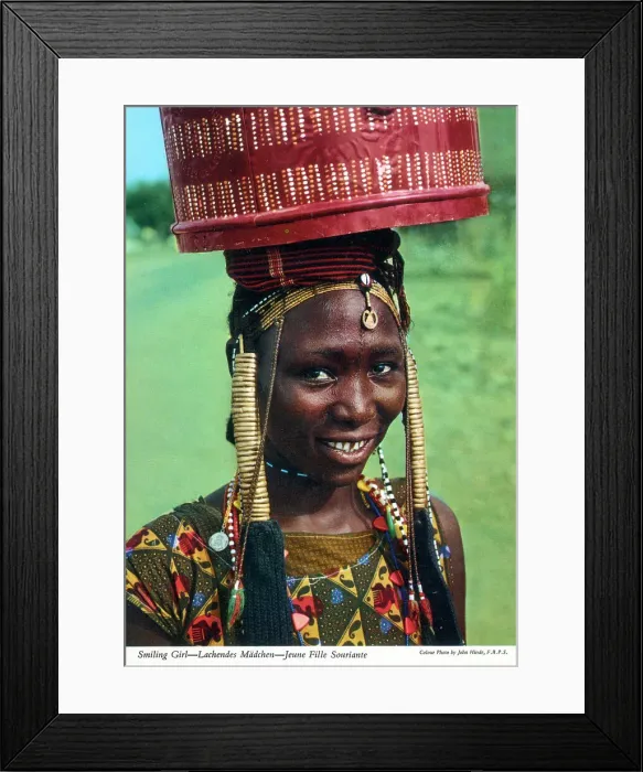Framed Print : Africa - Smiling African Girl Framed Print : Africa - Smiling African Girl