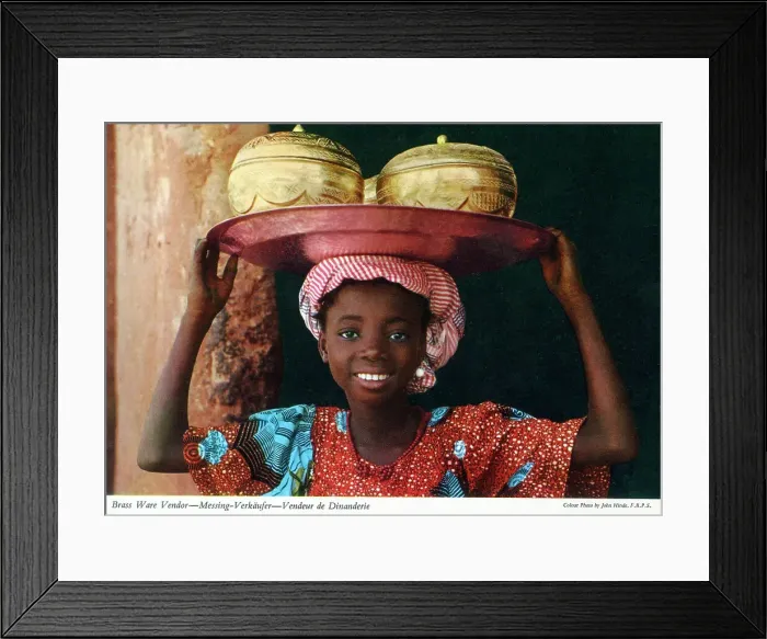 Framed Print : Africa - Young brassware vendor Framed Print : Africa - Young brassware vendor