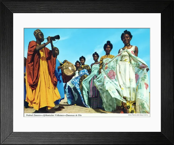 Framed Print : Africa - Festival Dancers Framed Print : Africa - Festival Dancers