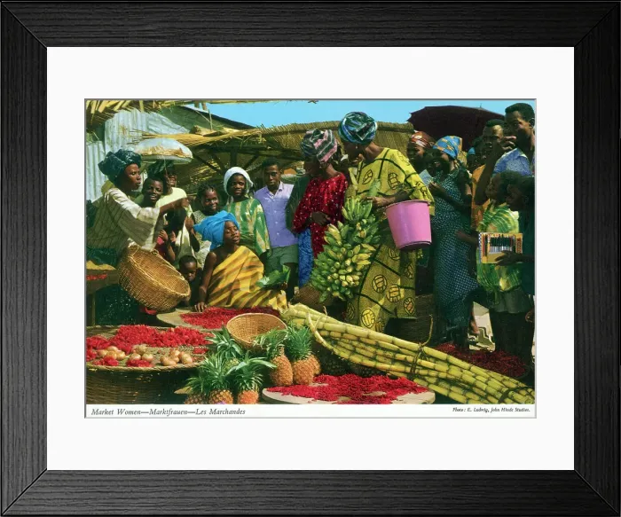 Framed Print : Africa - Market Scene Framed Print : Africa - Market Scene