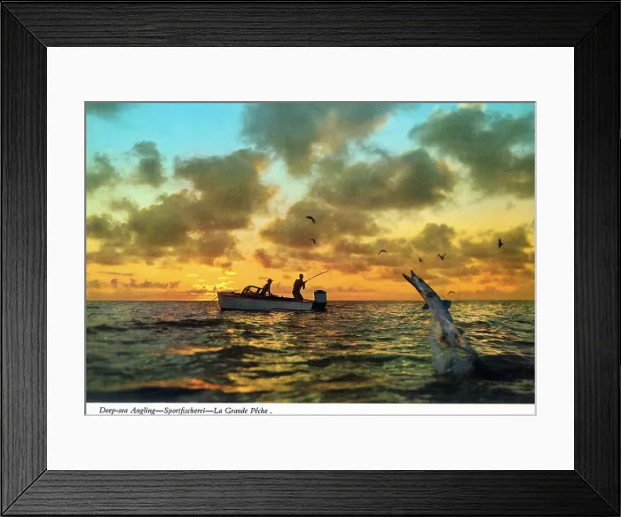 Framed Print : Africa - Deep-sea Angling off the coast Framed Print : Africa - Deep-sea Angling off the coast