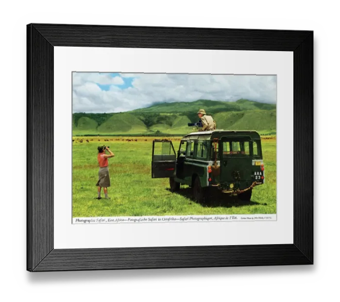 Framed Print : Africa - Photographer John Hinde on Safari in East Africa Framed Print : Africa - Photographer John Hinde on Safari in East Africa