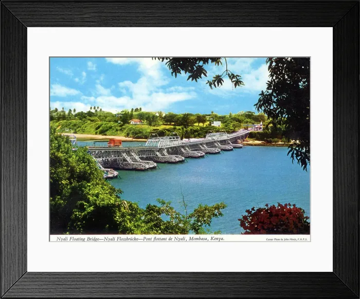Framed Print : Africa - Nyali Floating Bridge, Mombasa, Kenya Framed Print : Africa - Nyali Floating Bridge, Mombasa, Kenya
