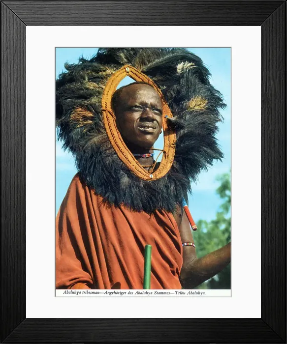 Framed Print : Africa - Abaluhya Tribesman Framed Print : Africa - Abaluhya Tribesman