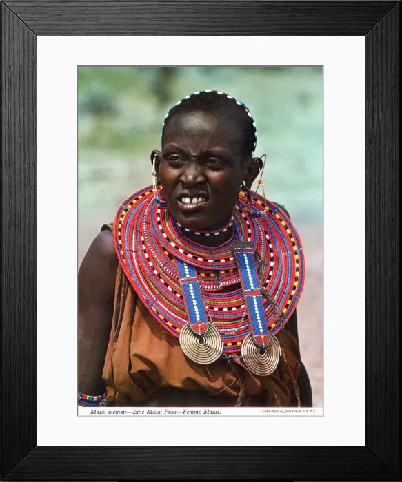 Framed Print : Africa - Masai Woman Framed Print : Africa - Masai Woman
