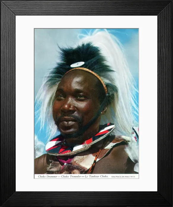 Framed Print : Africa - Chuka Drummer, Kenya - Portrait Framed Print : Africa - Chuka Drummer, Kenya - Portrait