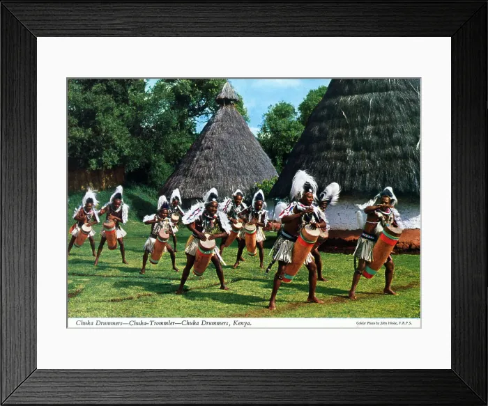 Framed Print : Africa - Chuka Drummers, Kenya Framed Print : Africa - Chuka Drummers, Kenya