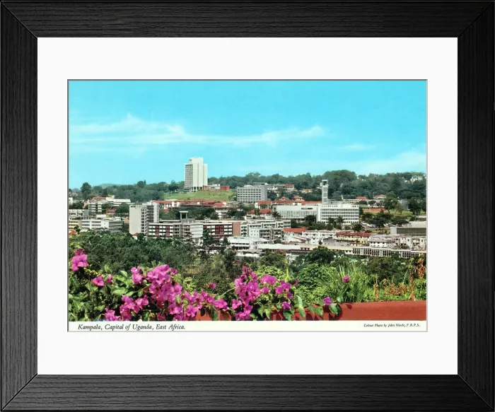 Framed Print : Africa - Panoramic View over the rooftops of Kampala, Uganda Framed Print : Africa - Panoramic View over the rooftops of Kampala, Uganda
