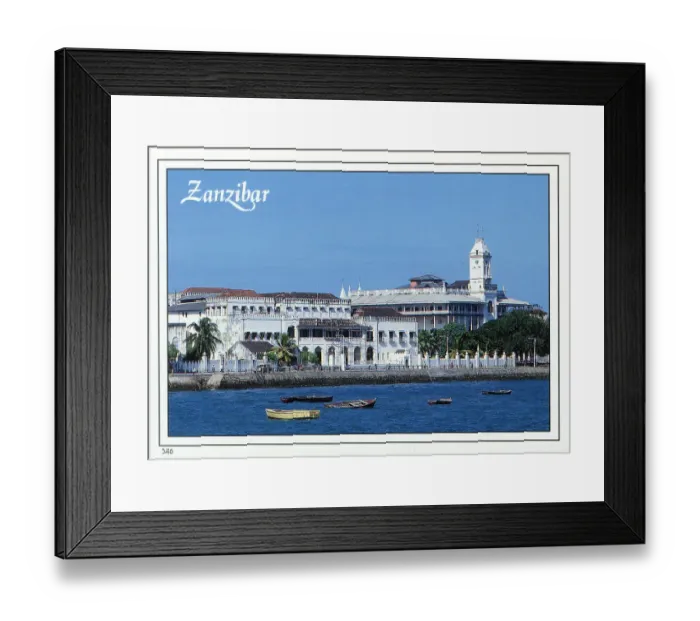 Framed Print : Africa - Zanzibar - Palace Museum and The House of Wonders