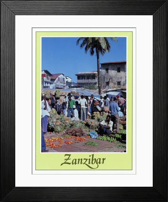 Framed Print : Africa - Zanzibar - Fruit Market Framed Print : Africa - Zanzibar - Fruit Market