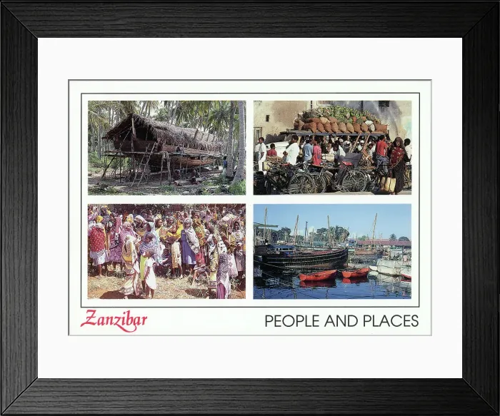 Framed Print : Africa - Zanzibar - Various Scenes - People and Places Framed Print : Africa - Zanzibar - Various Scenes - People and Places