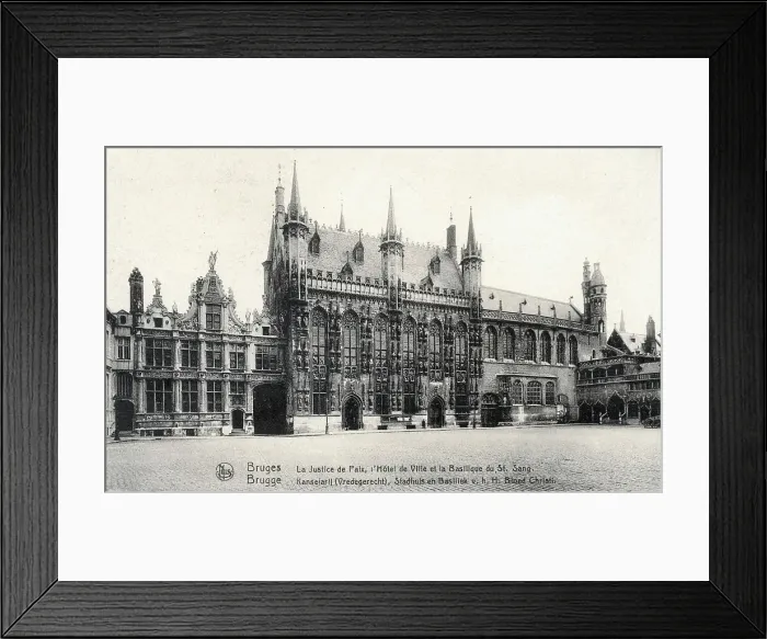 Framed Print : Bruges City Hall, Bruges, West Flanders, Belgium Framed Print : Bruges City Hall, Bruges, West Flanders, Belgium