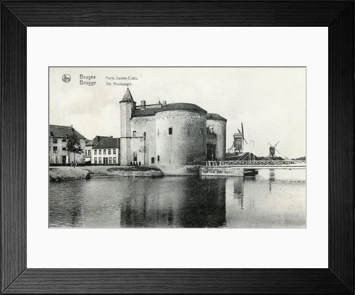 Framed Print : Kruispoort (Cross Gate) and windmills, Bruges, Belgium Framed Print : Kruispoort (Cross Gate) and windmills, Bruges, Belgium