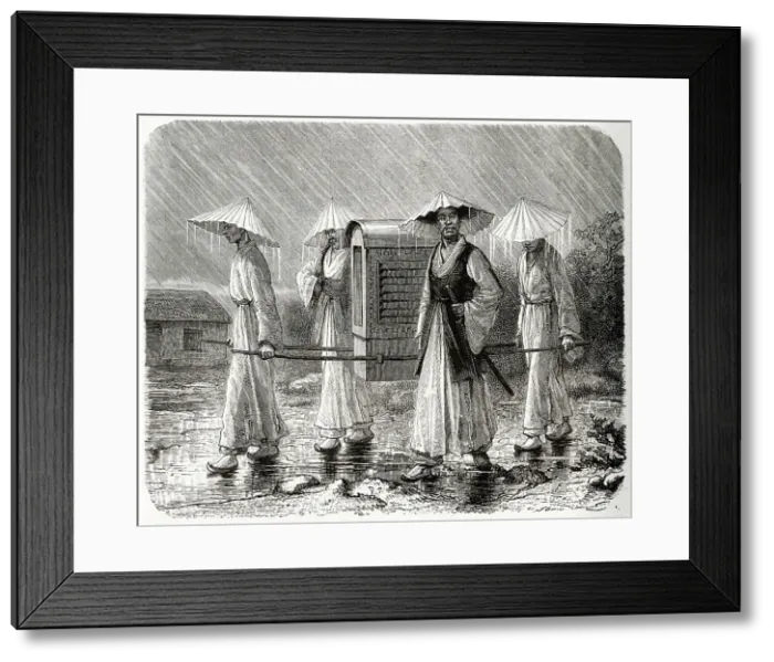 Framed Print : Rainy Day in Korea Framed Print : Rainy Day in Korea
