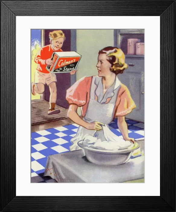 Framed Print : Advert for Colman's Starch Framed Print : Advert for Colman's Starch