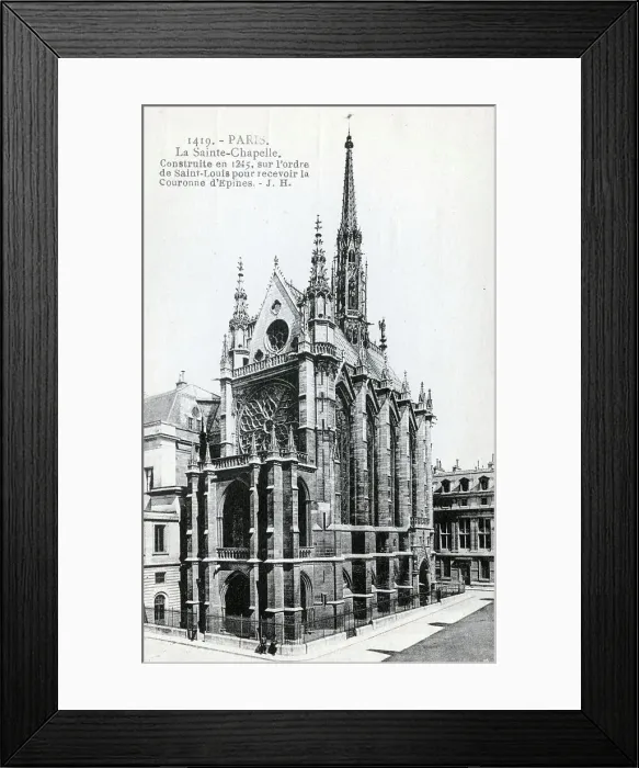 Framed Print : La Sainte-Chapelle, Paris, France Framed Print : La Sainte-Chapelle, Paris, France