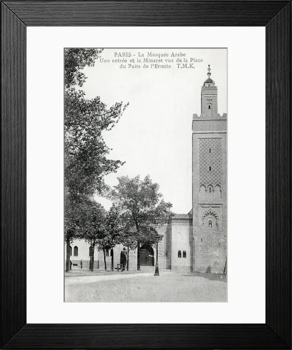 Framed Print : Mosque and Minaret - Place du Puits de l'Ermite, Paris Framed Print : Mosque and Minaret - Place du Puits de l'Ermite, Paris