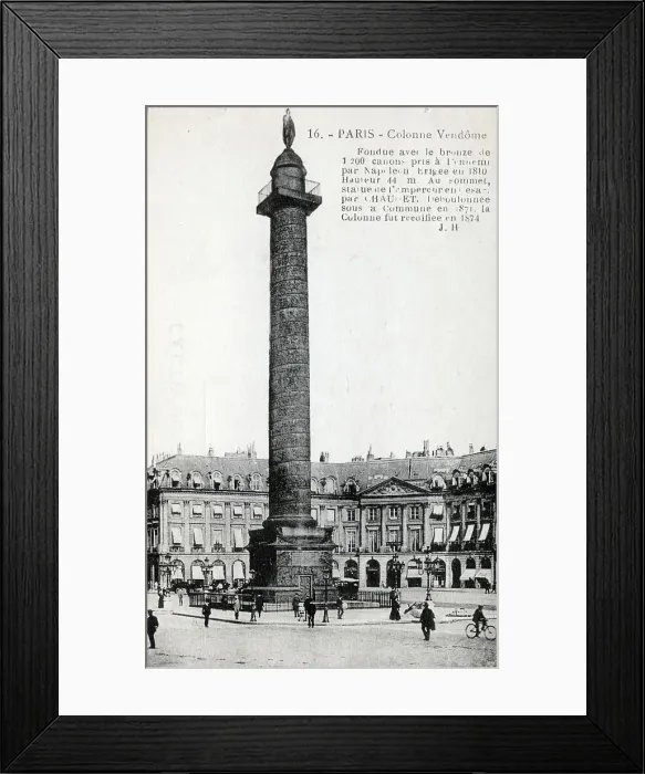 Framed Print : Vendome Column in the Place Vendome, Paris, France Framed Print : Vendome Column in the Place Vendome, Paris, France