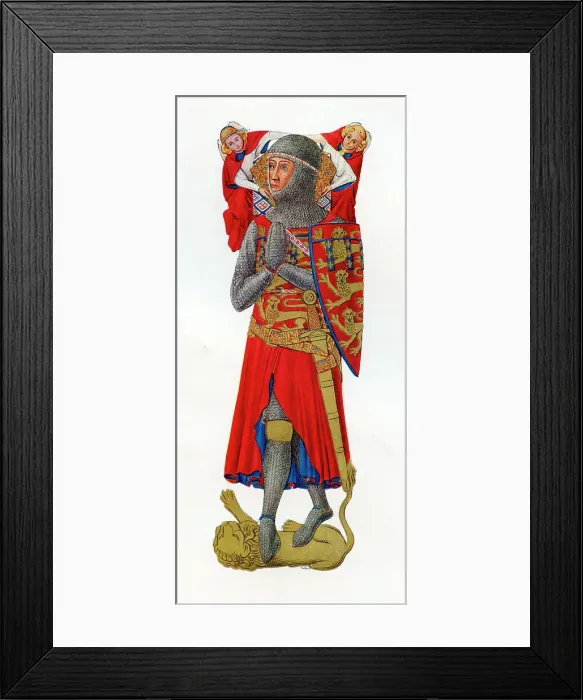 Framed Print : Effigy - William de Valence in St Edmund's Chapel Framed Print : Effigy - William de Valence in St Edmund's Chapel