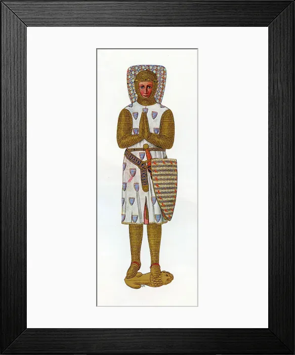 Framed Print : Effigy - Robert de Vere, Earl of Oxford Framed Print : Effigy - Robert de Vere, Earl of Oxford