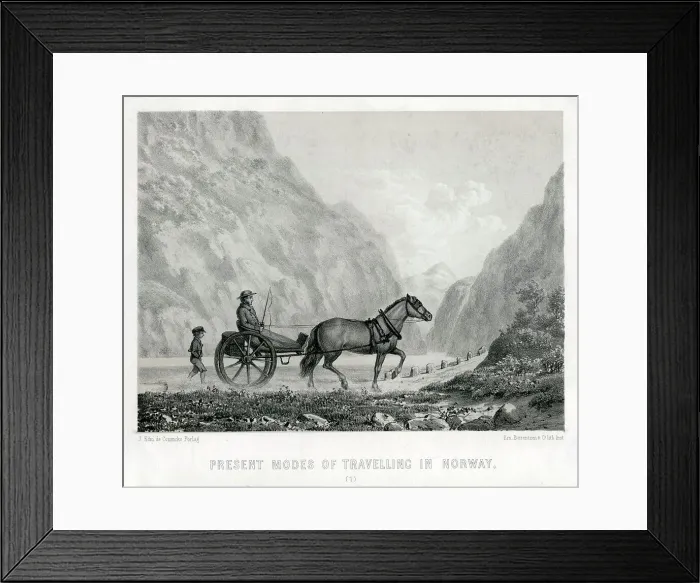 Framed Print : Modes of Transport in Norway Framed Print : Modes of Transport in Norway
