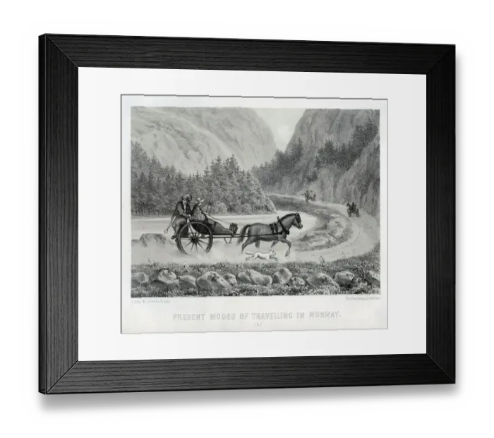 Framed Print : Modes of Transport in Norway Framed Print : Modes of Transport in Norway
