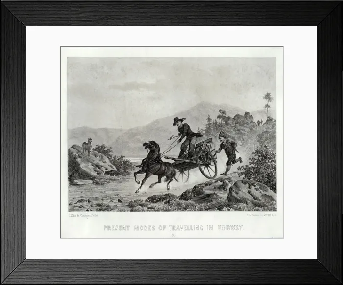 Framed Print : Modes of Transport in Norway Framed Print : Modes of Transport in Norway