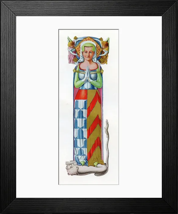 Framed Print : Margaret, Countess of Warwick in St Mary's Church, Warwick Framed Print : Margaret, Countess of Warwick in St Mary's Church, Warwick