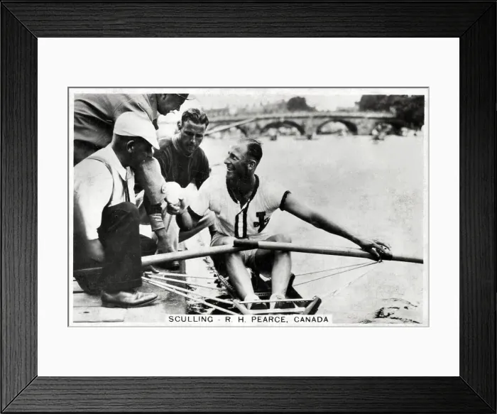 Framed Print : R.H. Pearce, Canda, Sculling