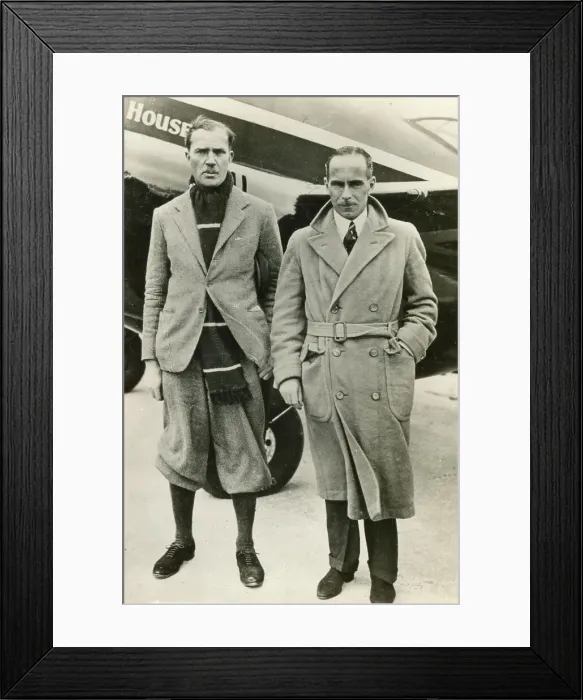 Framed Print : Scott Black and Campbell Black, British Airmen Pilots Framed Print : Scott Black and Campbell Black, British Airmen Pilots