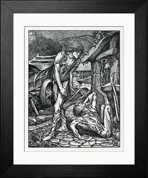Framed Print : The Troubling of the Waters drawn by Laurence Housman Framed Print : The Troubling of the Waters drawn by Laurence Housman
