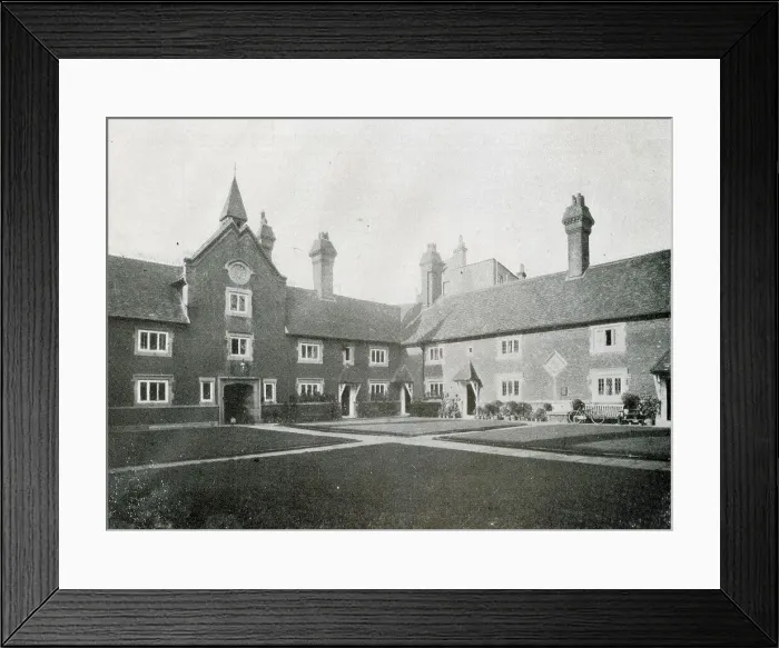 Framed Print : Whitgift Hospital, Quadrangle and Clock Front, Croydon Framed Print : Whitgift Hospital, Quadrangle and Clock Front, Croydon