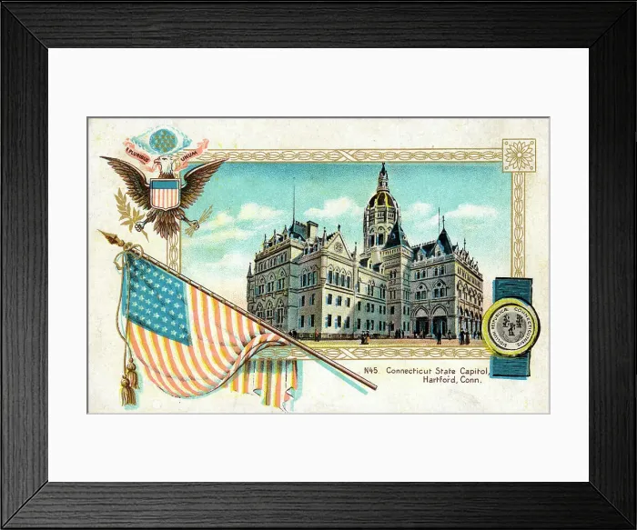 Framed Print : Connecticut State Capitol, Hartford, Connecticut Framed Print : Connecticut State Capitol, Hartford, Connecticut