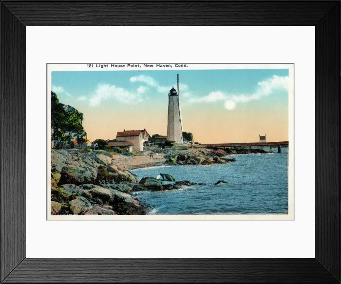 Framed Print : Light House Point, New Haven, Connecticut, USA Framed Print : Light House Point, New Haven, Connecticut, USA