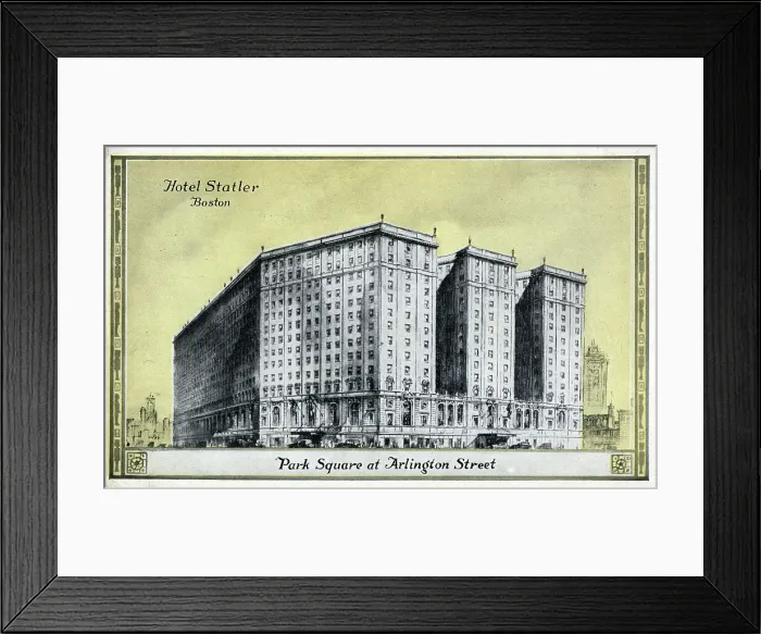 Framed Print : Hotel Statler, Boston, Massachusetts, USA - Park Square Framed Print : Hotel Statler, Boston, Massachusetts, USA - Park Square